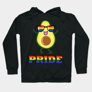 Pride Avocado Rainbow LGBT Pride Awareness Hoodie